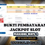 BUKTI JACKPOT KUNCITOGEL SLOT PGSOFT MAHJONG WAYS 2 ( 15-07-2024 )