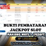 BUKTI JACKPOT KUNCITOGEL SLOT PGSOFT MAHJONG WAYS 2 ( 14-07-2024 )