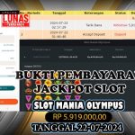 BUKTI JACKPOT KUNCITOGEL SLOT PRAGMATIC GATE OF OLYMPUS MANIA ( 22-07-2024 )