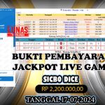 BUKTI JACKPOT KUNCITOGEL LIVEGAME SICBO ( 17-07-2024 )