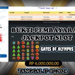 BUKTI JACKPOT KUNCITOGEL SLOT PRAGMATIC GATES OF OLYMPUS 1000 ( 17-07-2024 )